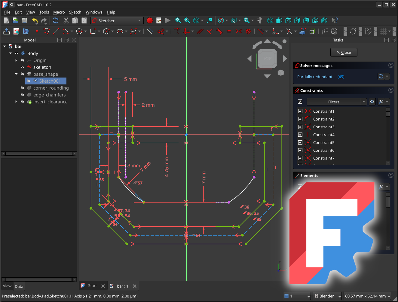 FreeCAD design