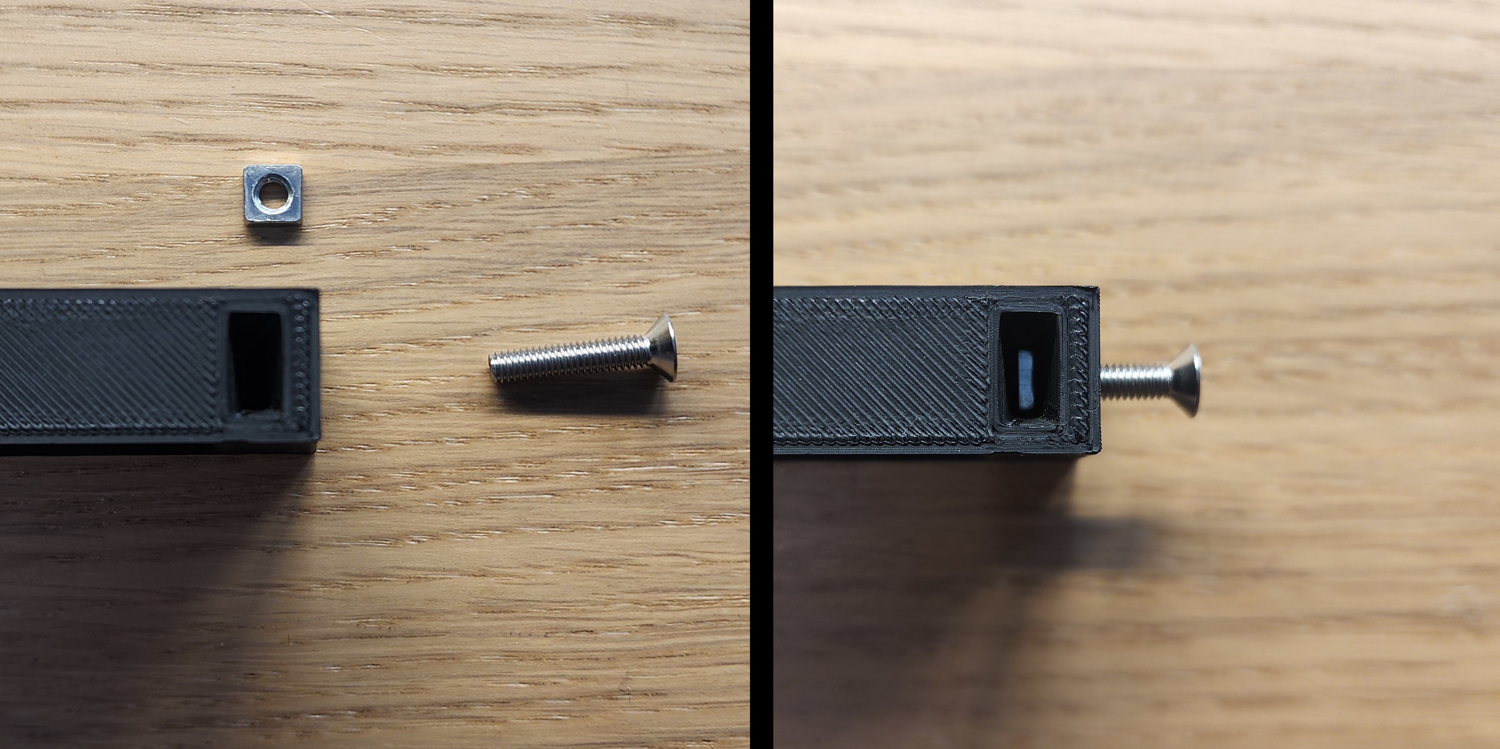 Captive square nut photos