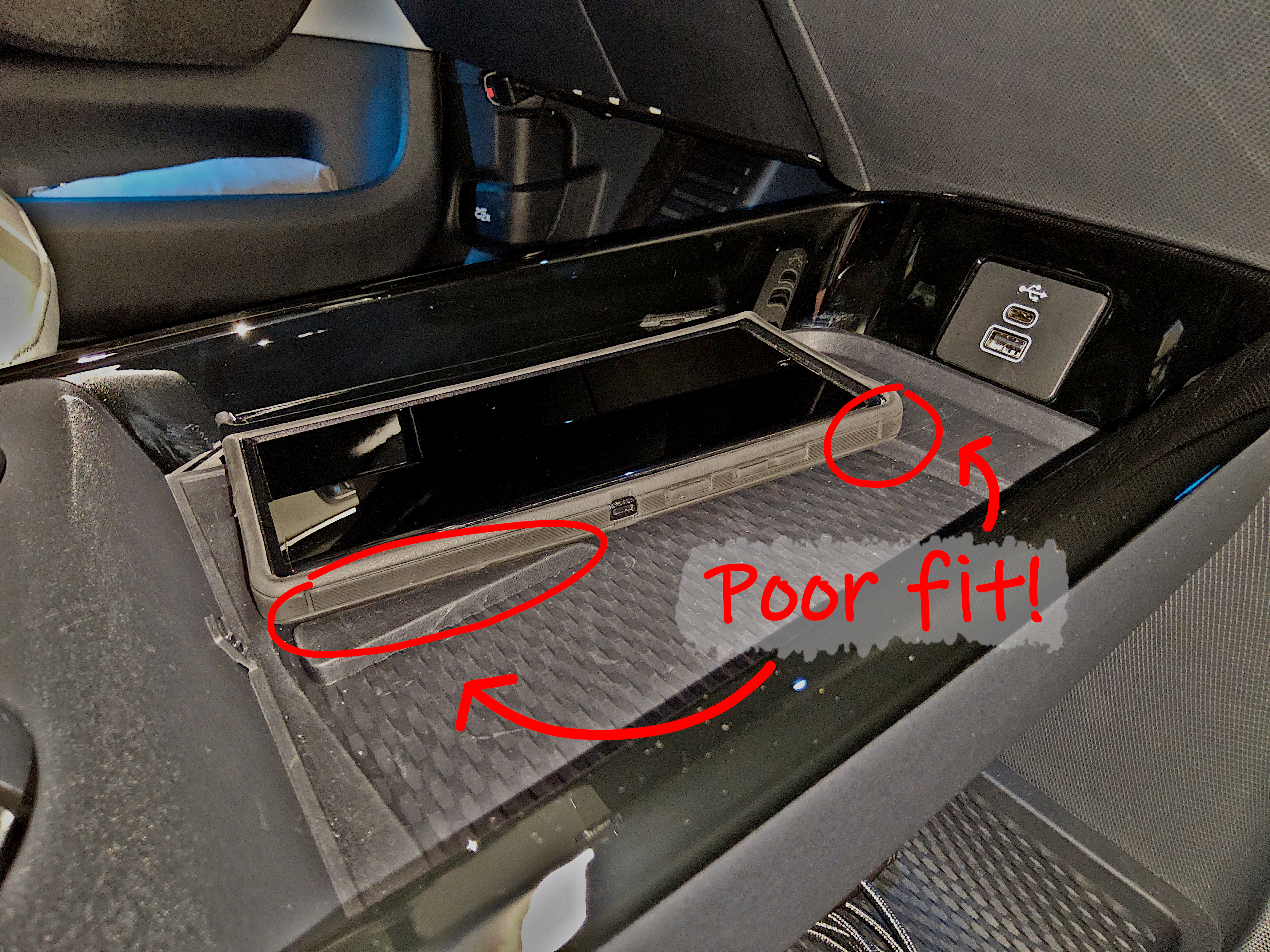 The original design's poor fit