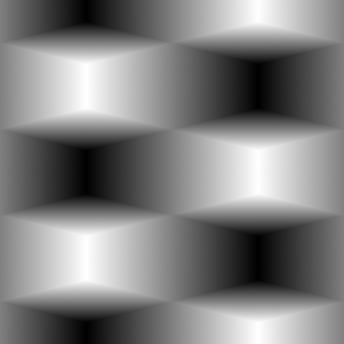 The reverse-engineered displacement map